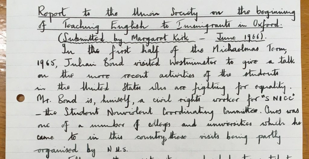 Archives & Library – US Civil Rights campaigner visits Westminster College,&nbsp;1965